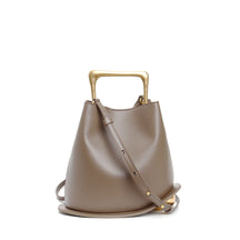New Cowhide Genuine Leather Minority Korea Handbags Commuter Women Simple All-match Bucket Large Capacity Advanced Shoulder Bag
