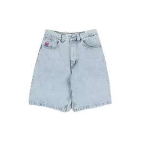 Shorts jeans retrô Y2K femininos com bordados de desenho animado na altura do joelho, jeans largos, calças curtas masculinas, SJ ou torrada