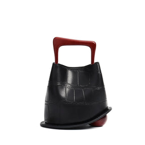 New Cowhide Genuine Leather Minority Korea Handbags Commuter Women Simple All-match Bucket Large Capacity Advanced Shoulder Bag