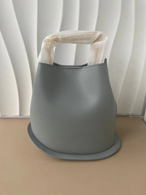 New Cowhide Genuine Leather Minority Korea Handbags Commuter Women Simple All-match Bucket Large Capacity Advanced Shoulder Bag