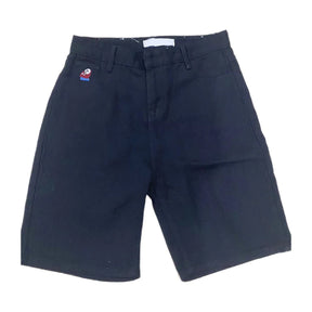 Shorts jeans retrô Y2K femininos com bordados de desenho animado na altura do joelho, jeans largos, calças curtas masculinas, SJ ou torrada